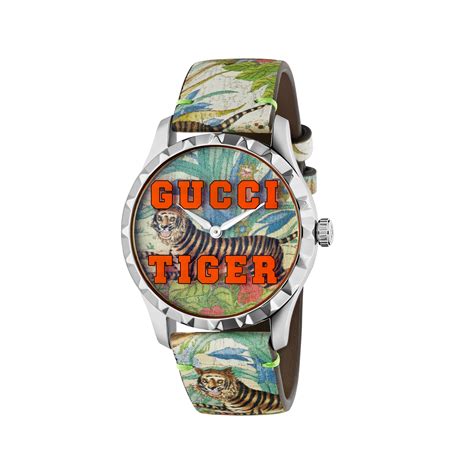 gucci tiger silicone watch|2022 Gucci tiger.